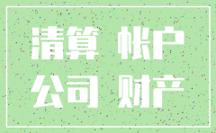 公司注销 资产清单
