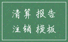 小公司注销清算报告