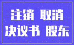 公司地税注销股东会决议书