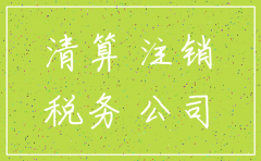 税务局注销公司表格