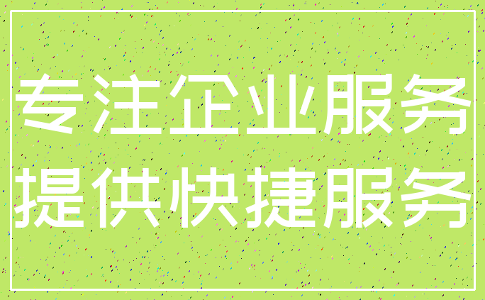 专注企业服务_提供快捷服务