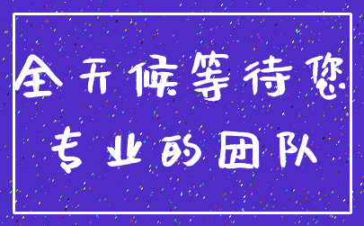 全天候等待您_专业的团队