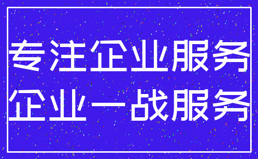 专注企业服务_企业一战服务