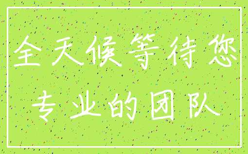 全天候等待您_专业的团队