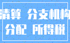注销的分公司所得税要分配