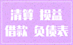 注销公司用的财务年报表