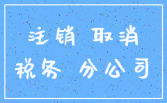 分公司注销地税需要哪些治疗