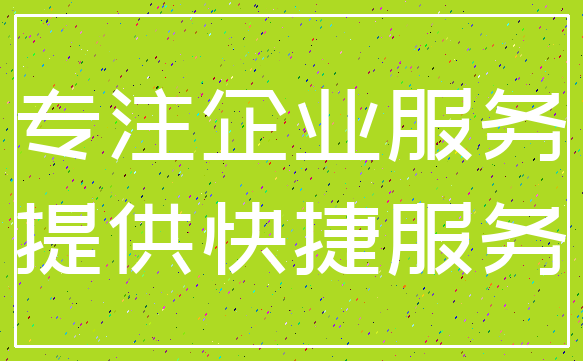 专注企业服务_提供快捷服务