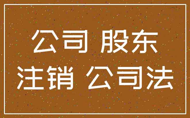 公司 股东_注销 公司法