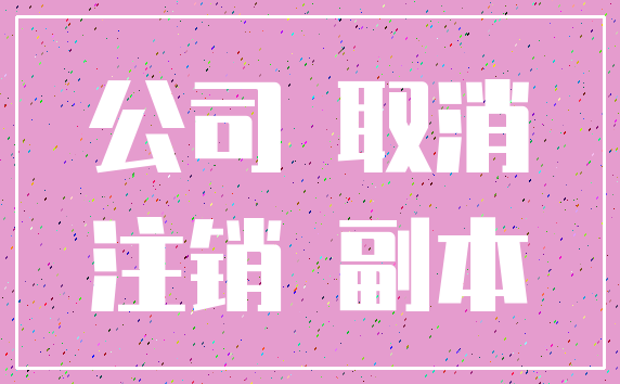 公司 取消_注销 副本