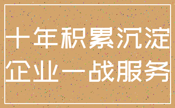 十年积累沉淀_企业一战服务