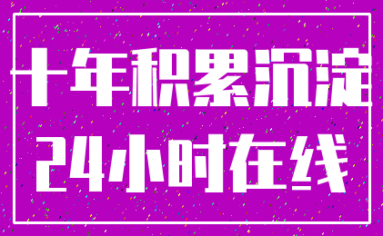 十年积累沉淀_24小时在线