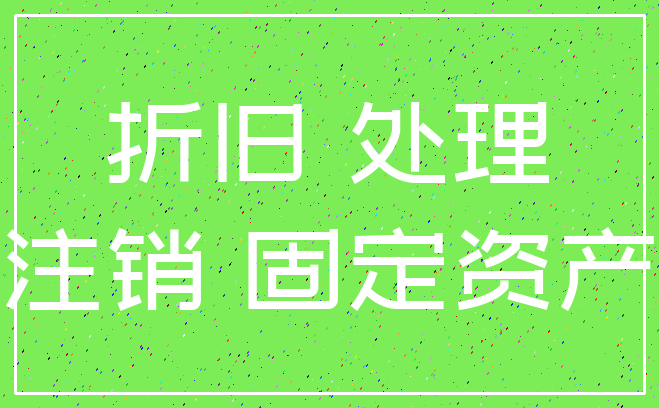 折旧 处理_注销 固定资产