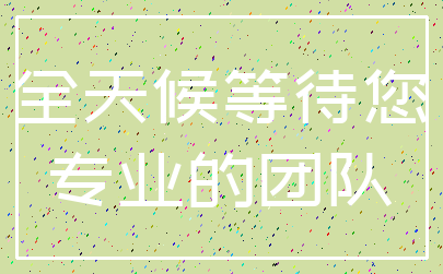 全天候等待您_专业的团队