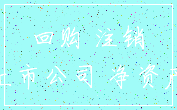 回购 注销_上市公司 净资产
