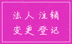 公司法人代表变更注销公告