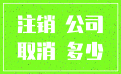 自己跑公司注销费用