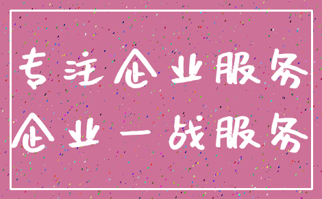 专注企业服务_企业一战服务