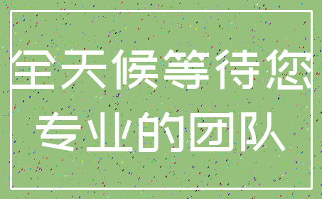 全天候等待您_专业的团队