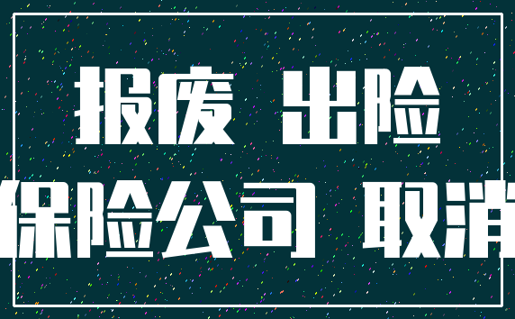 报废 出险_保险公司 取消