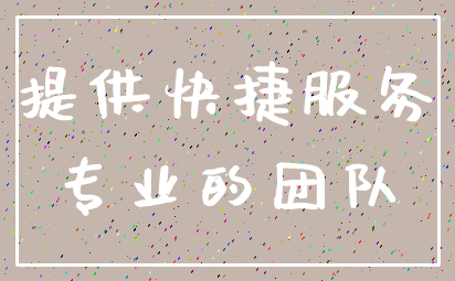 提供快捷服务_专业的团队