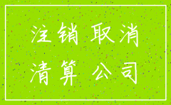 公司 注销登记
