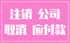 公司注销其他应付款的处理