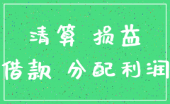 公司注销资产弥补股东亏损分录