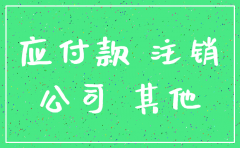 公司注销帐上有其它应付款个人