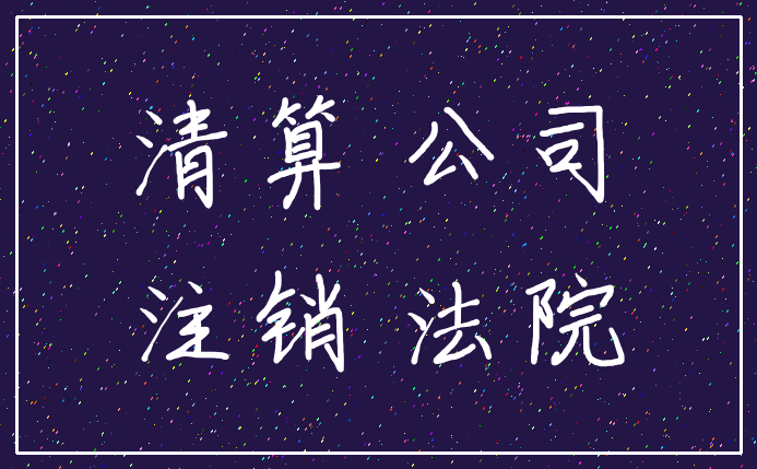 清算 公司_注销 法院
