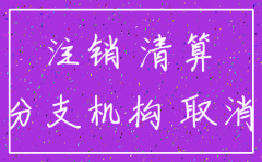 分公司注销流程会计