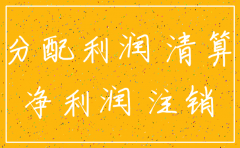 个体公司户注销未分配利润