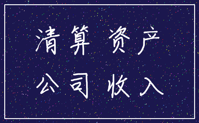 清算 资产_公司 收入