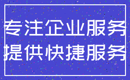 专注企业服务_提供快捷服务