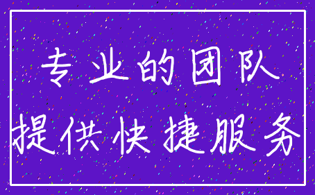 专业的团队_提供快捷服务