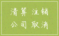 一般注销公司账务上