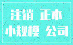 荥阳市注销小规模公司