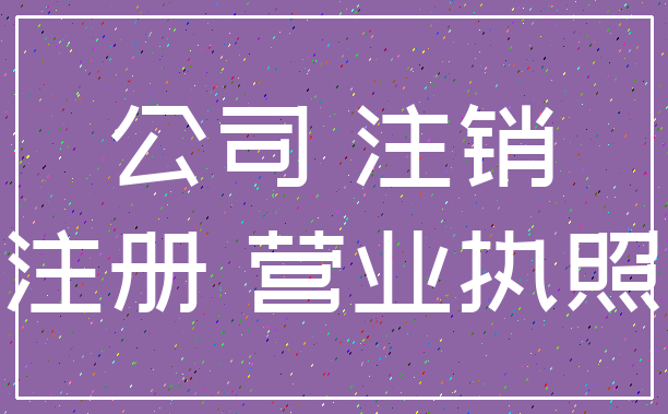 公司 注销_注册 营业执照