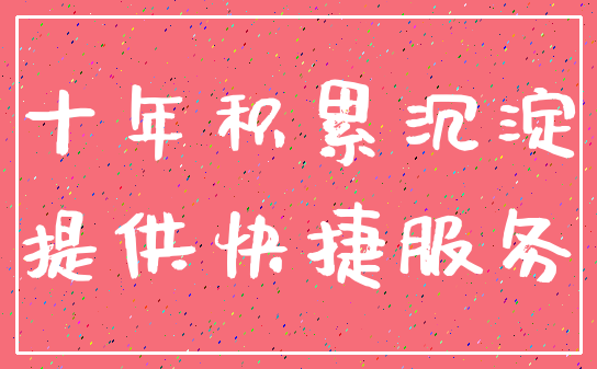 十年积累沉淀_提供快捷服务