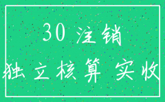 注册公司30万注销