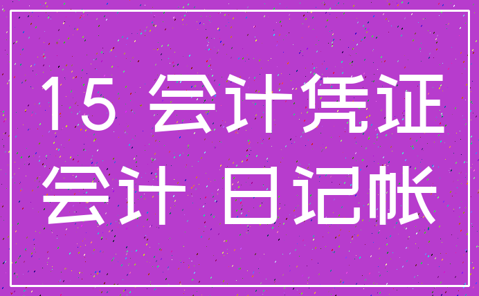 15 会计凭证_会计 日记帐