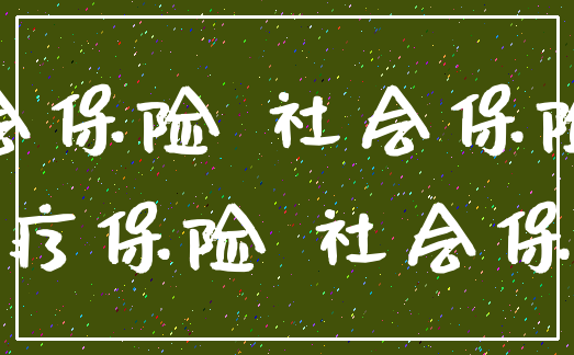 社会保险 社会保险费_医疗保险 社会保障