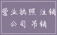 吊销营业执照和公司注销