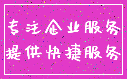 专注企业服务_提供快捷服务