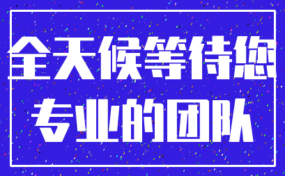 全天候等待您_专业的团队