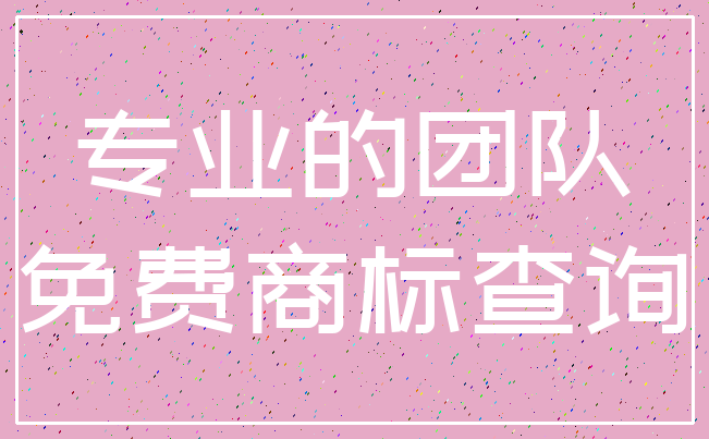 专业的团队_免费商标查询