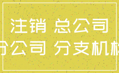 总公司注销那么分公司