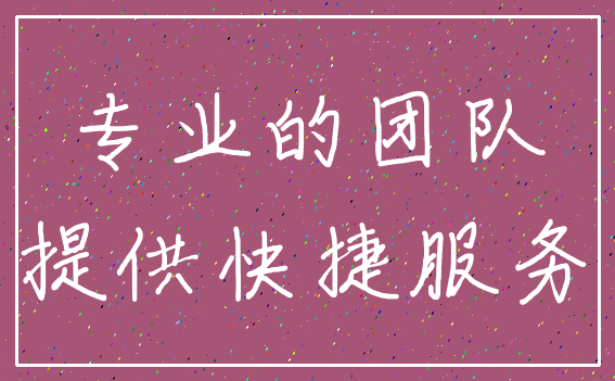 专业的团队_提供快捷服务
