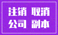 公司提交注销