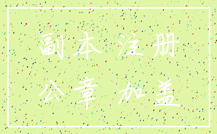 副本 注册_公章 加盖